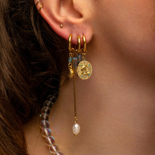 Blue Star Pearl earring
