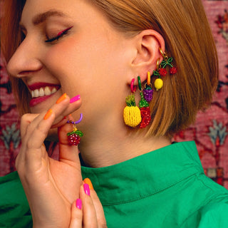 Cheeky Cherry Charm Earring