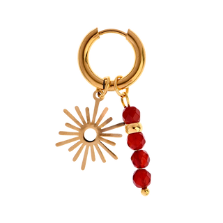 Tangerine Sunburst Earring