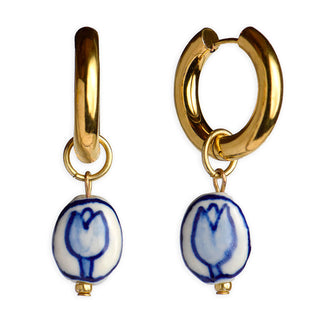 Delfts Blauw Tulip Earring Set