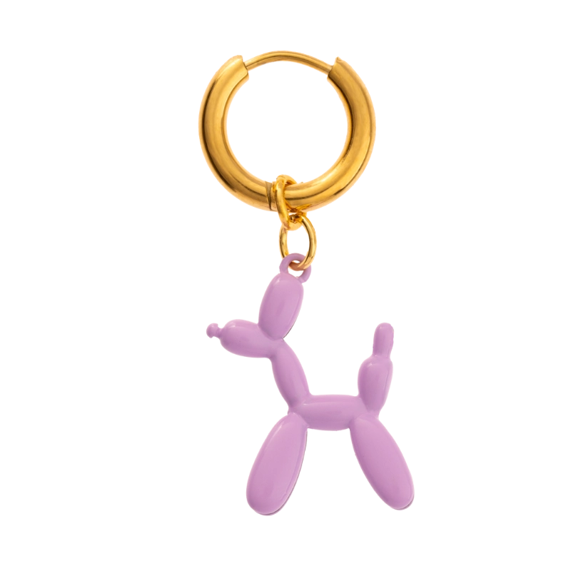 Balloon Dog Earring