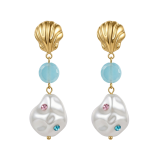 Island Shell Charm Earring Set
