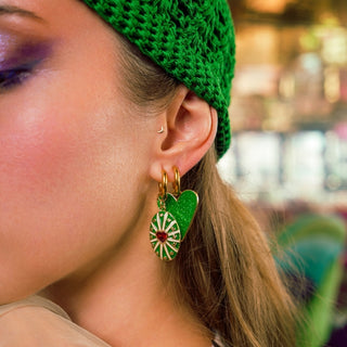 Falling in Love Glitter Earring