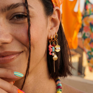 Golden Beach Shell Earring