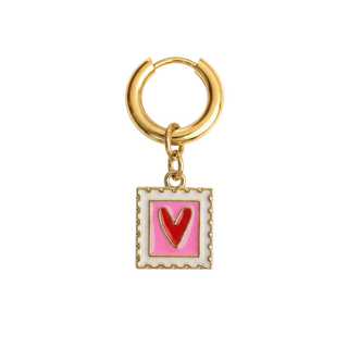 Stamp of Love Earring