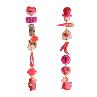 Red Hot Romance Earring Set