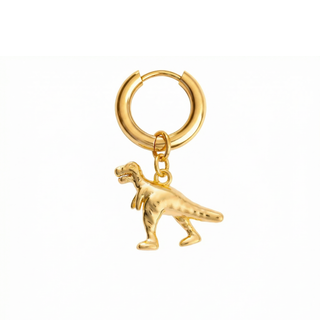 Tiny T-Rex Charm Earring