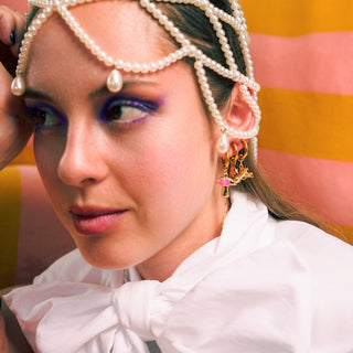 Retro Raygun Earring