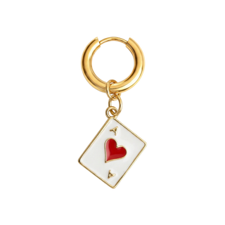 Ace of Hearts Earring