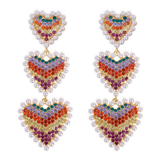 Heartbeat Gemstone Earring Set