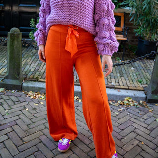 MIRONCE Wide-Leg Knitted Trousers