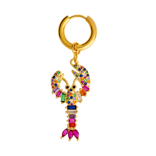 Gemstone Lobster Earring
