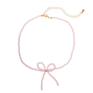 Bow Necklace - Pink