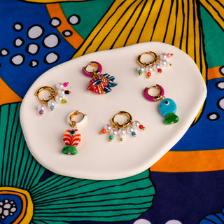 Colorburst Pearl Earring