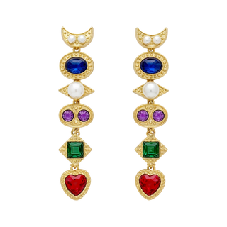 Lunar Treasure Earring Set
