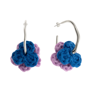 Sannie's Crochet Flower Earring Set